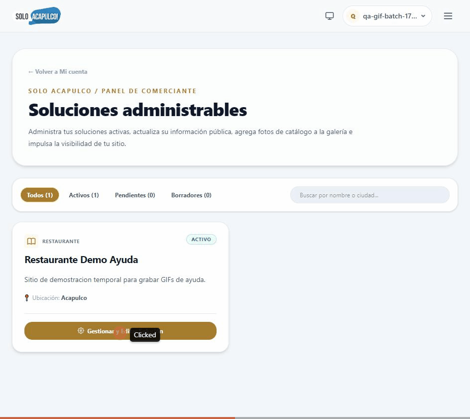Demostración: ¿Dónde administro mi sitio una vez creado?
