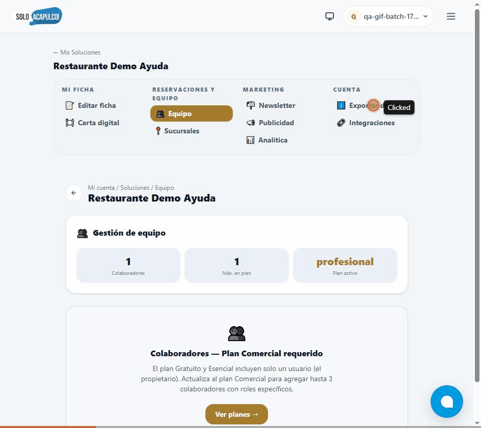 Demostración: ¿Cómo exporto toda la información de mi sitio?