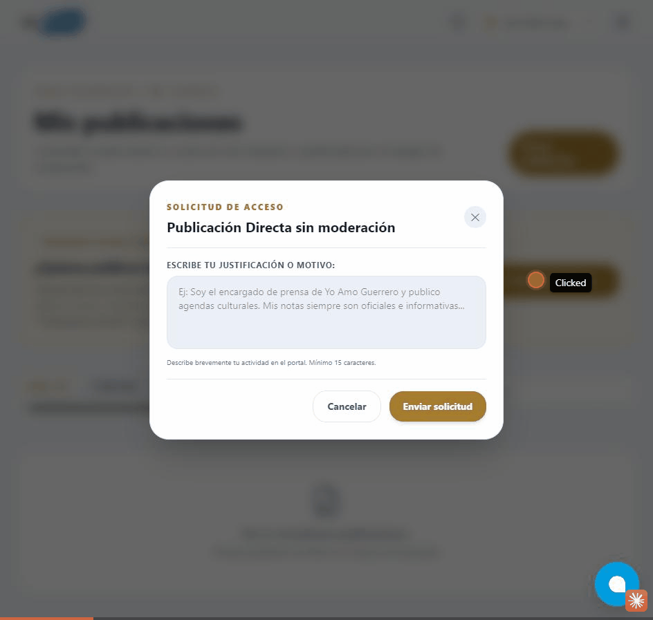 Demostración: ¿Cómo publico mis notas sin que las revisen primero?